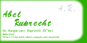 abel ruprecht business card